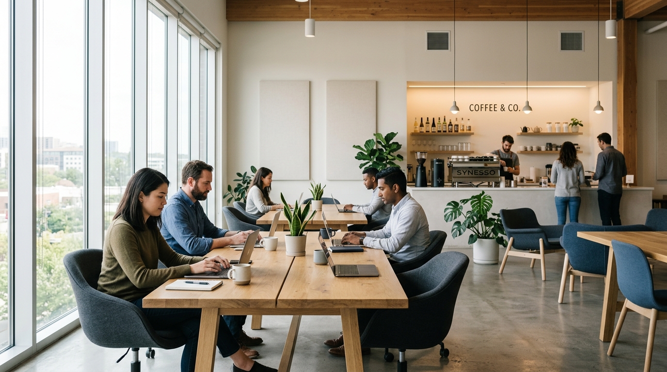 Interior del cowork (imagen conceptual)